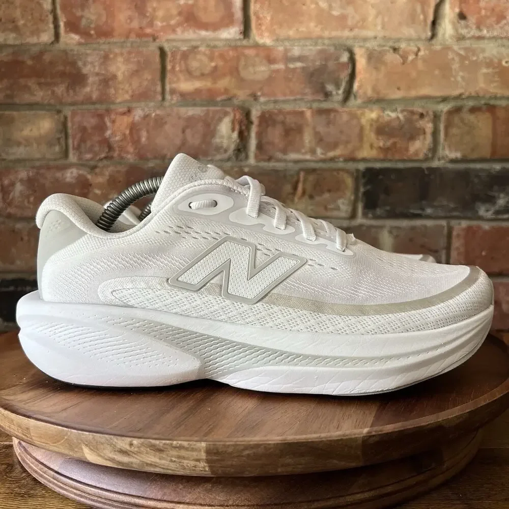 New Balance Ellipse V1 Womens 7.5 White Gray Cushioned Running Shoes Sneakers